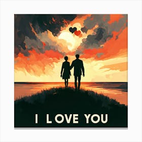 I Love You 7 Canvas Print