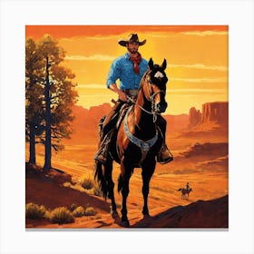 Cowboys And Cowgirls Canvas Print