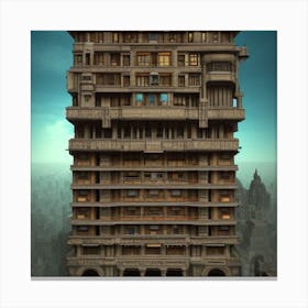 City In The Sky Canvas Print