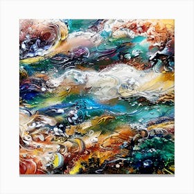 Splash Art Landscape Canvas Print
