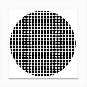 Black Dots Canvas Print