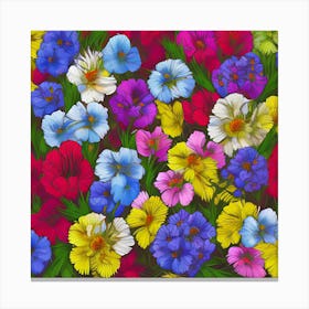 Alstroemeria Flowers 12 Canvas Print