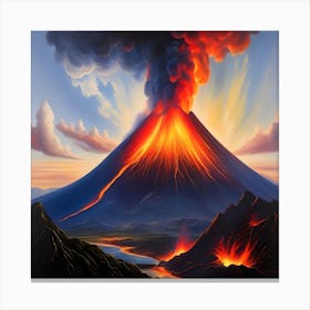 Volcano Eruption Canvas Print