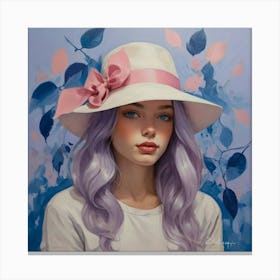 Lilac Hat Canvas Print