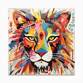 Lion splash 2 Canvas Print