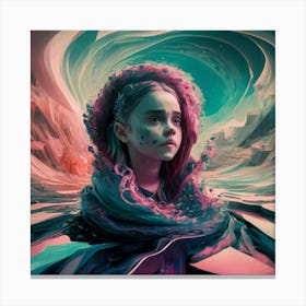 Girl In A Dream Canvas Print