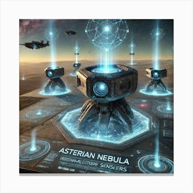 Asterian Nebula Sentinels High Altitude Sensors Canvas Print