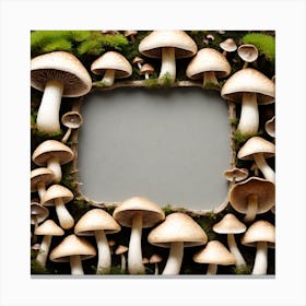 Mushroom Frame 20 Canvas Print