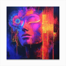 Futuristic Woman Canvas Print