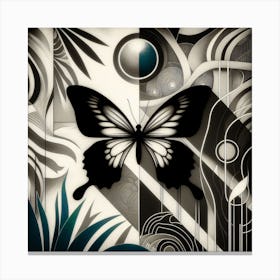 Art Nouveau Butterfly v4 Canvas Print