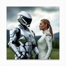 Futuristic Couple 115 Canvas Print