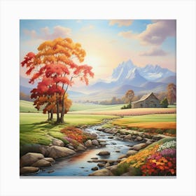 Autumn Creek 1 Canvas Print