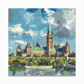 Ottawa Cityscape 1 Canvas Print