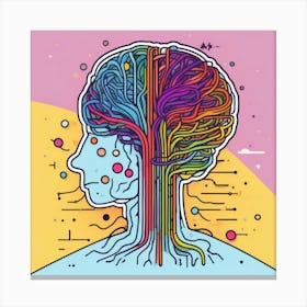 Brain Tree 6 Canvas Print