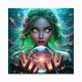 Mermaid 34 Canvas Print