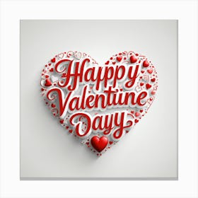 Happy Valentine Day 6 Canvas Print