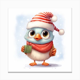 Christmas Bird 3 Canvas Print