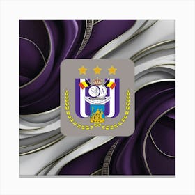 R.S.C. Anderlecht Logo Wall Art Canvas Print