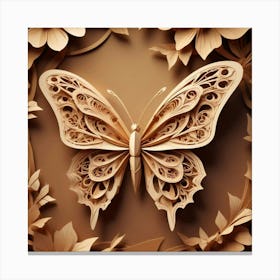 Paper Butterfly Canvas Print