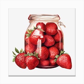 Strawberry Jar 2 Canvas Print