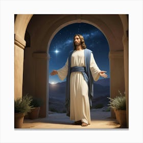 Jesus In The Archway Canvas Print