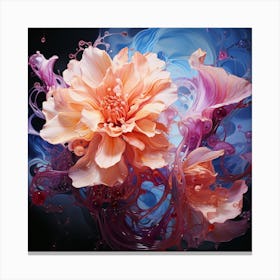 Xhl7071 Flower Art By Tom Levin Watercolor On Canvas In The Sty B034b575 9c6a 4d87 Bcec Db508b9f4e63 Canvas Print