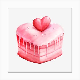 Valentine'S Day Cake 2 Canvas Print