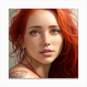 Red Haired Girl 1 Canvas Print