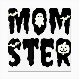 Halloween Momster Women Funny Spider Bat Graphic Canvas Print