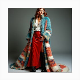 Fur Coat Canvas Print