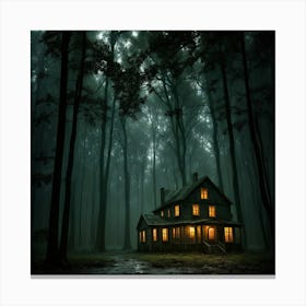 A Creepy House Canvas Print