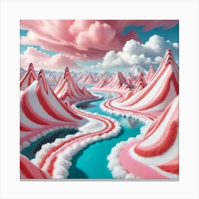 Candy Cane Mountain Canvas Print