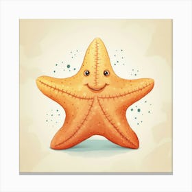 Starfish Cartoon 3 Leinwandbild