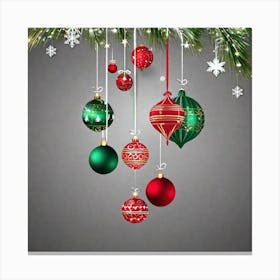 Christmas Ornaments 6 Canvas Print