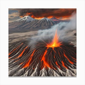 Volcanic Eruption  Canvas Print