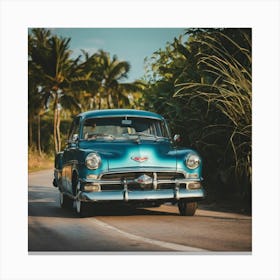 Classic Car In Cuba 4 Canvas Print