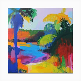 Abstract Travel Collection French Guiana 2 Canvas Print