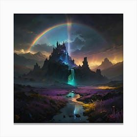 Rainbow Castle Canvas Print