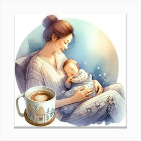 Mother And Baby 4 Canvas Print