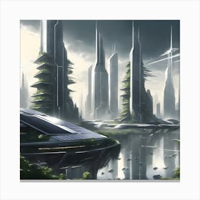 Futuristic City 2 Canvas Print