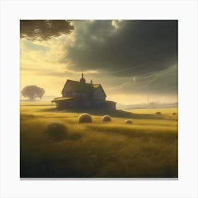 Hay Bales 1 Canvas Print