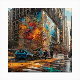 Splash NYC Canvas Print