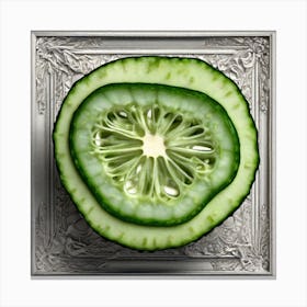 Cucumber Slice Canvas Print