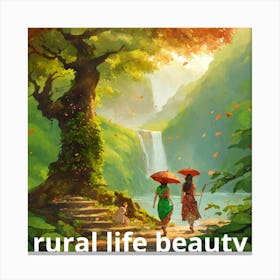 Rural Life Beauty Canvas Print