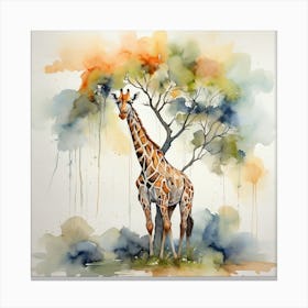 Giraffe Painting Canvas Print