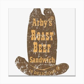 Arby S Roast Beef Canvas Print