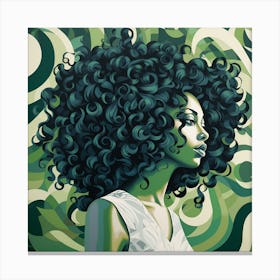 Afro Girl 2 Canvas Print