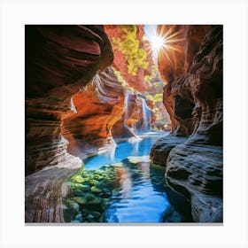 Waterfalls Canyon Canvas Print