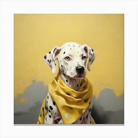 Dalmatian dog art Canvas Print