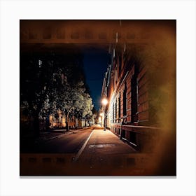 Street At Night 1 Canvas Print